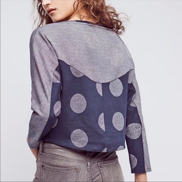 Anthropologie Tops - NWT Anthropologie Postmark Polka Dot Crop Top Size XS